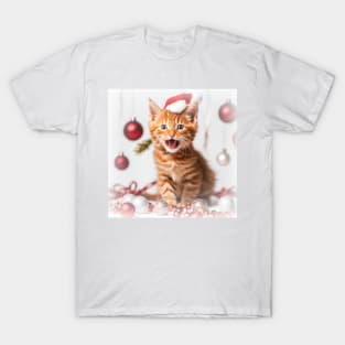 Christmas kitten T-Shirt